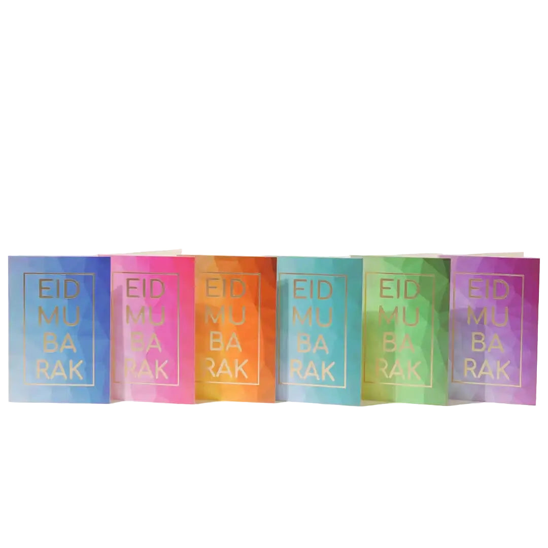 Eid Mubarak Greeting Cards - Geometric (6 Pack)