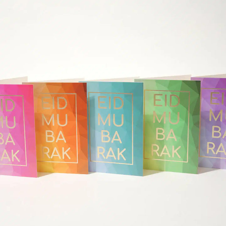 Eid Mubarak Greeting Cards - Geometric (6 Pack)