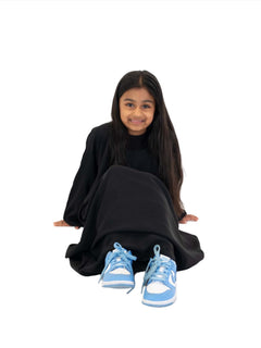 Girls Nida One Button Abaya With Pocket - Islamic Impressions