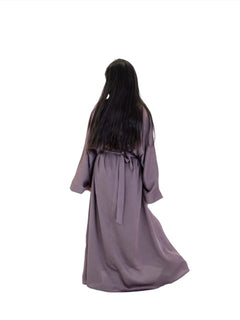 Girl's Silky Belted Abaya - Islamic Impressions