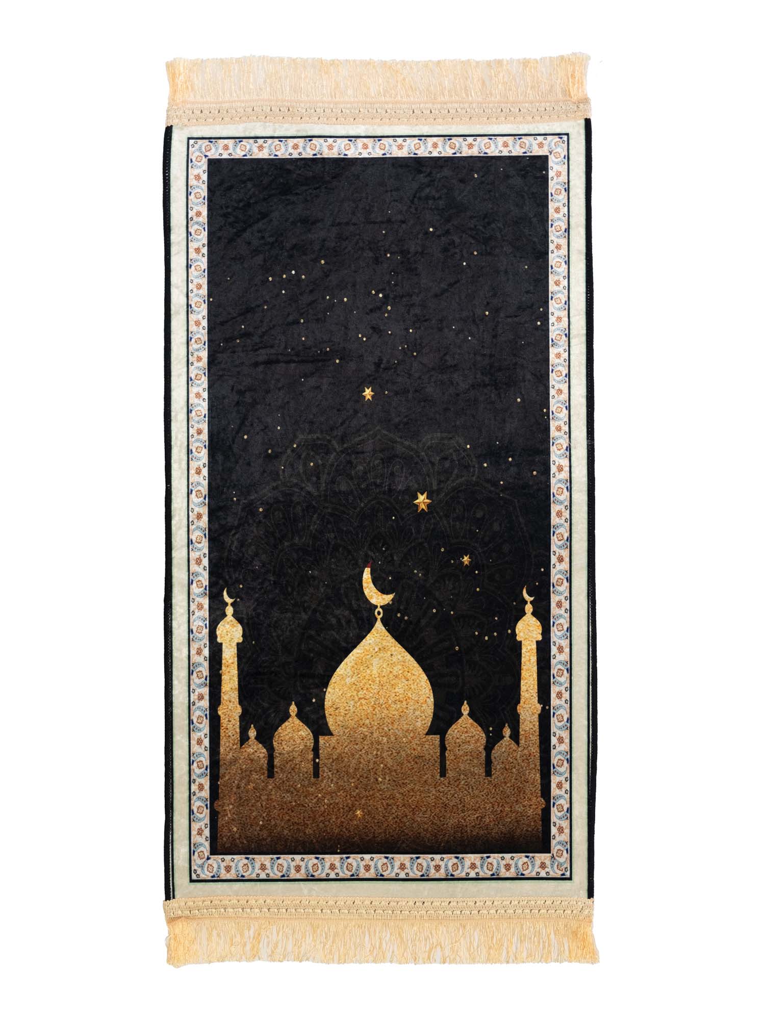 Children's Black Masjid Prayer Mat - Islamic Impressions