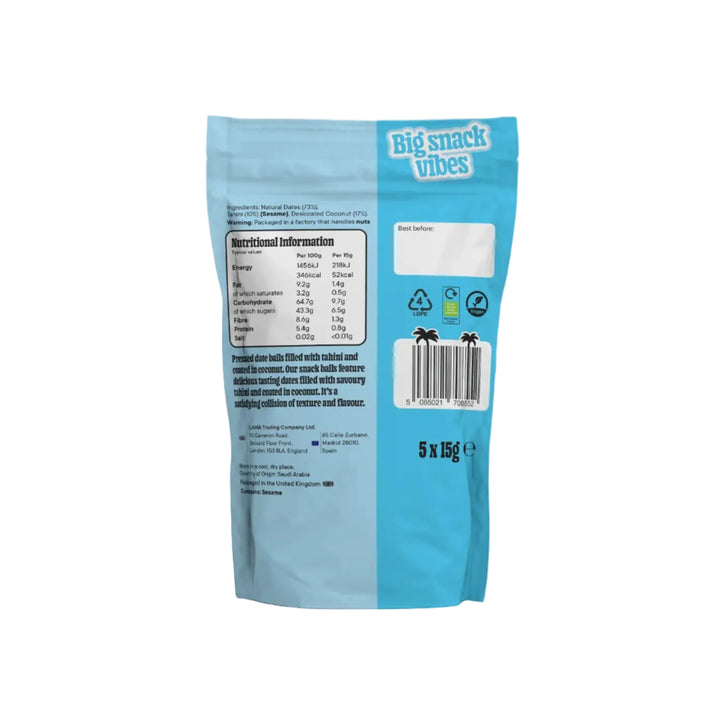 Cocunut Coated Date Balls - Datekin - Islamic Impressions