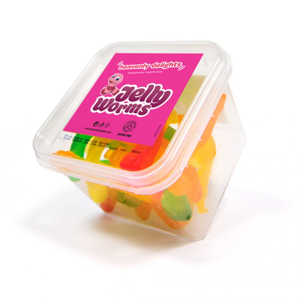 Jelly Worms - Heavenly Delights - 140g Tub - Islamic Impressions