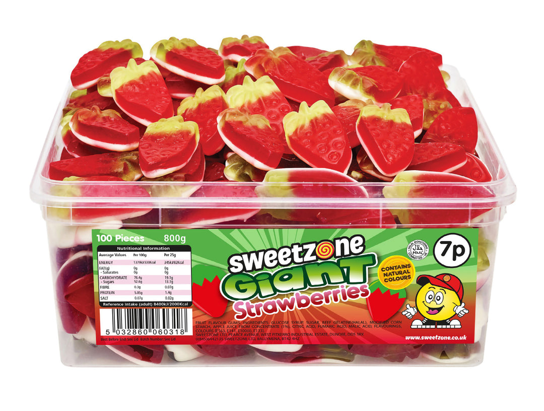 Giant Strawberries - Sweet Zone - 800g Tub