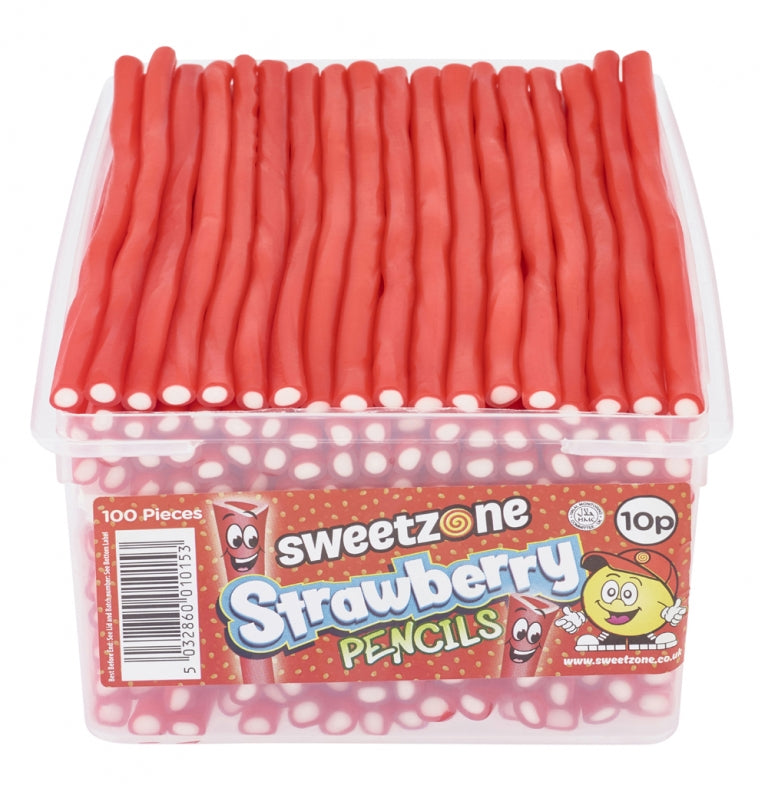 Strawberry Pencils - Sweet Zone - 1100g Tub