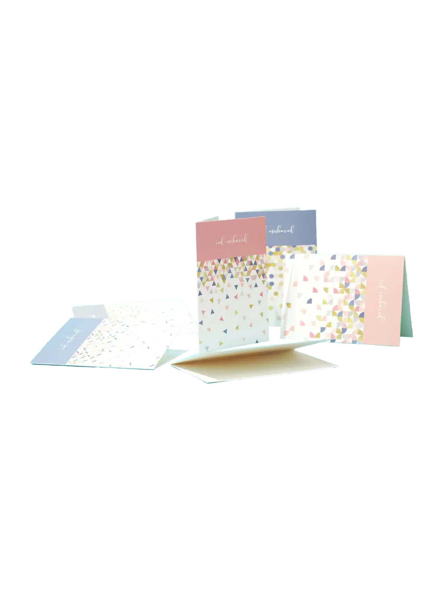 Eid Mubarak Greeting Cards - Modern (6 Pack) - Islamic Impressions