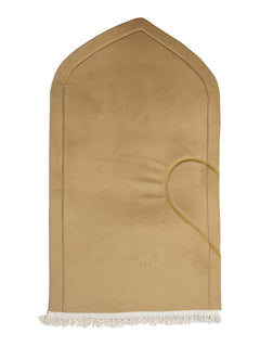 Gold prayer mat from the coordinating couple's set