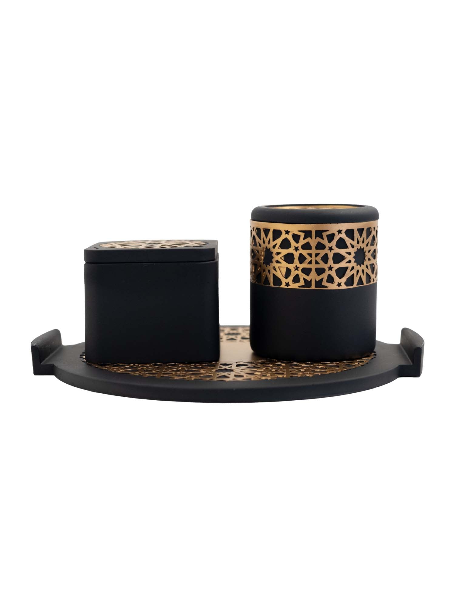 Bakhoor Burner Round Tray Set - Islamic Impressions