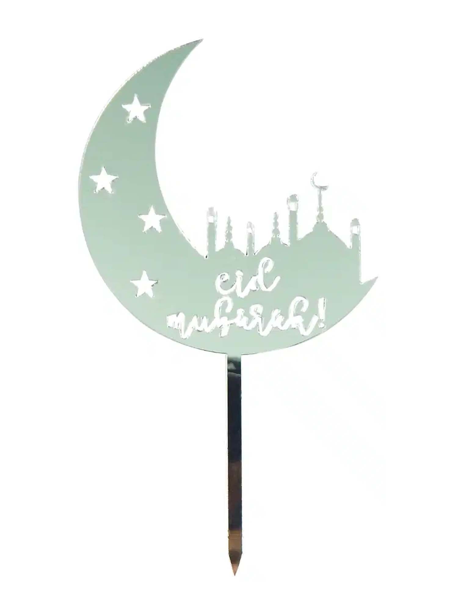 Eid Mubarak Cake Toppers (5 Pack) - Islamic Impressions