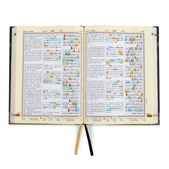 The Holy Quran - English Translation & Transliteration - Roman CC Kabah with Rehal Box