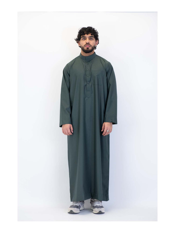 ثوب إسلامي للرجال بياقة - كم كامل