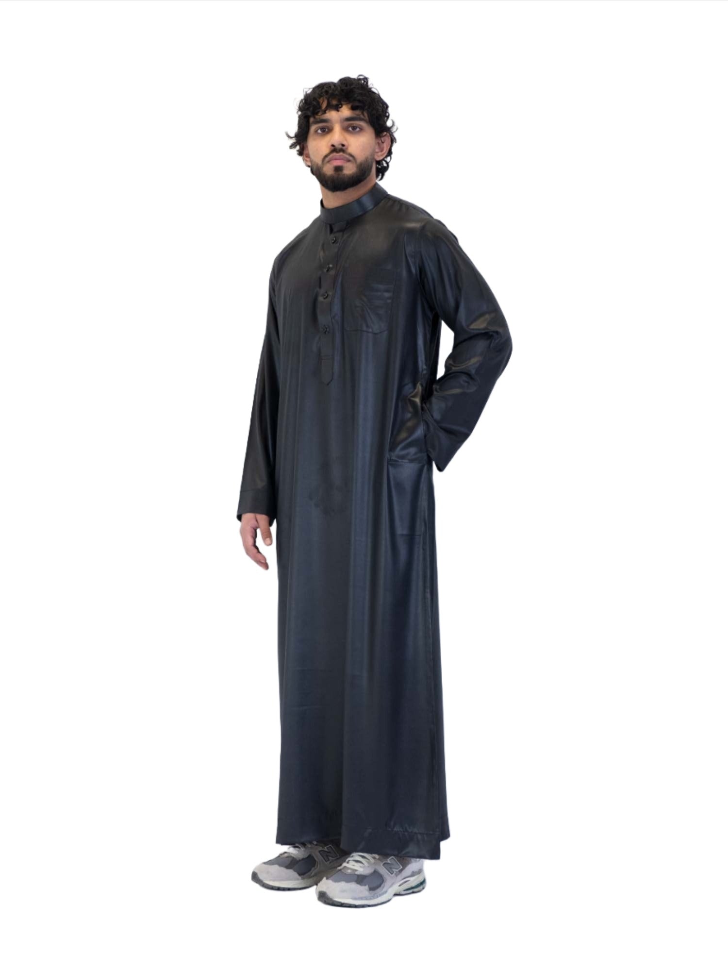 Islamic Impressions Silky Collared Thobe - Islamic Impressions