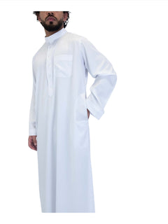 Islamic Impressions Silky Collared Thobe - Islamic Impressions