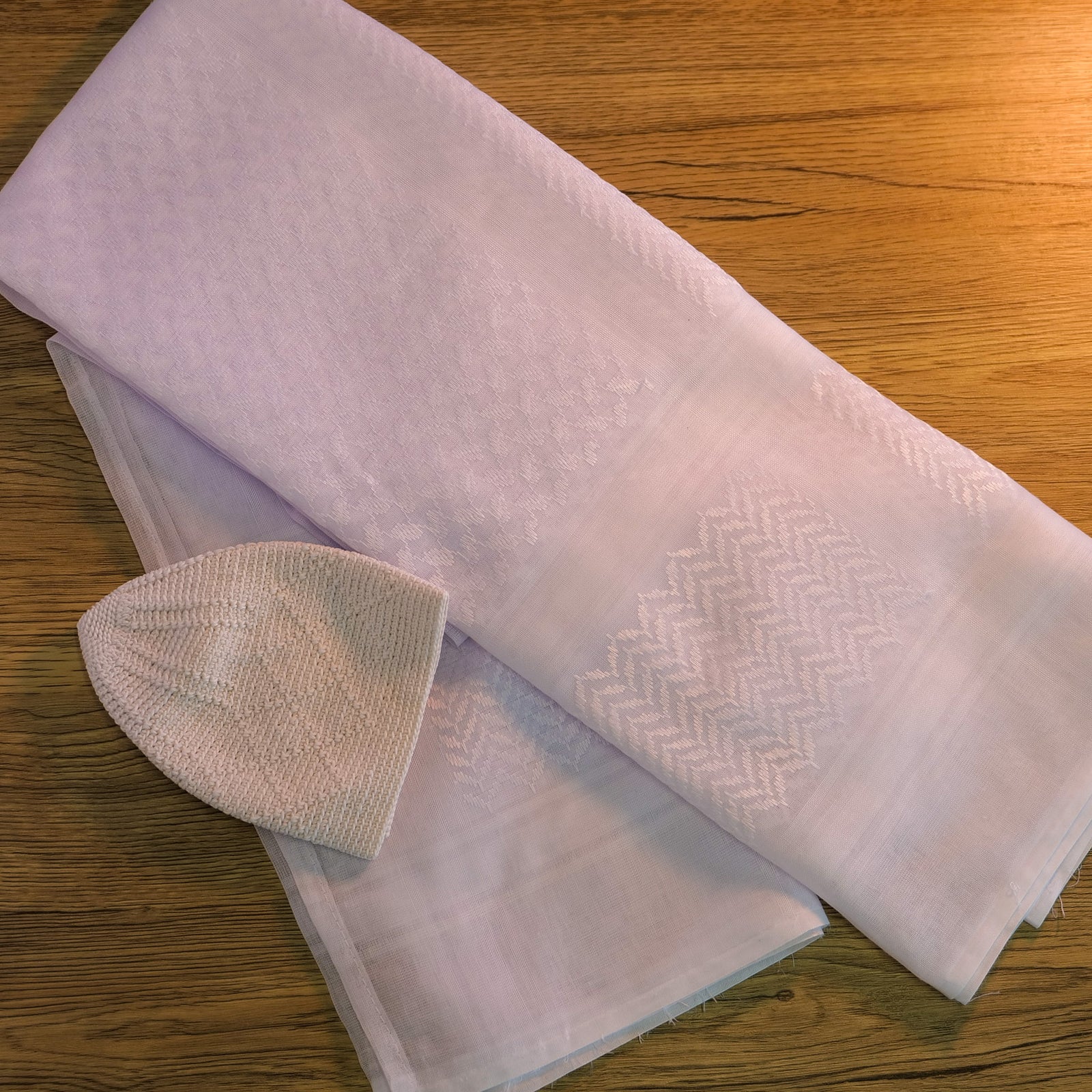 Islamic Impressions - Men's Arab Style Scarf - White - Islamic Impressions