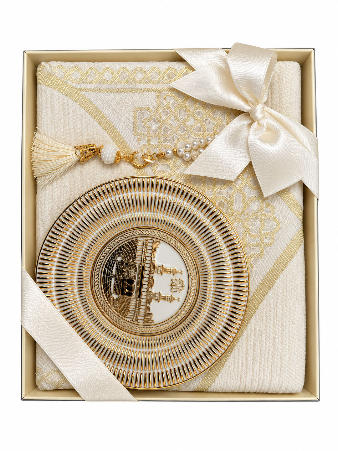 Gift Set - Kaaba Plate/Mat/Tasbeeh (1046)