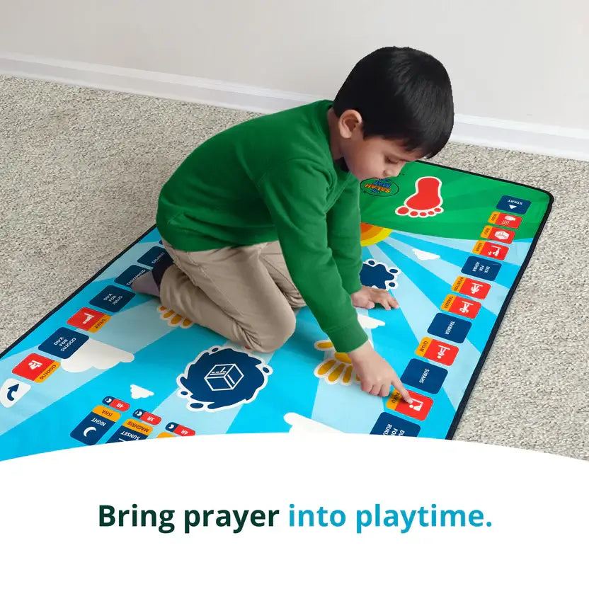 My Salah Mat - Interactive Kids Prayer Mat (Blue)