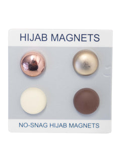 Matte and metallic hijab magnets pack of 4