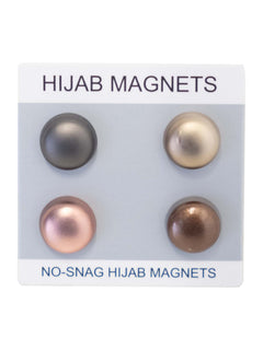 Satin hijab magnets pack of 4