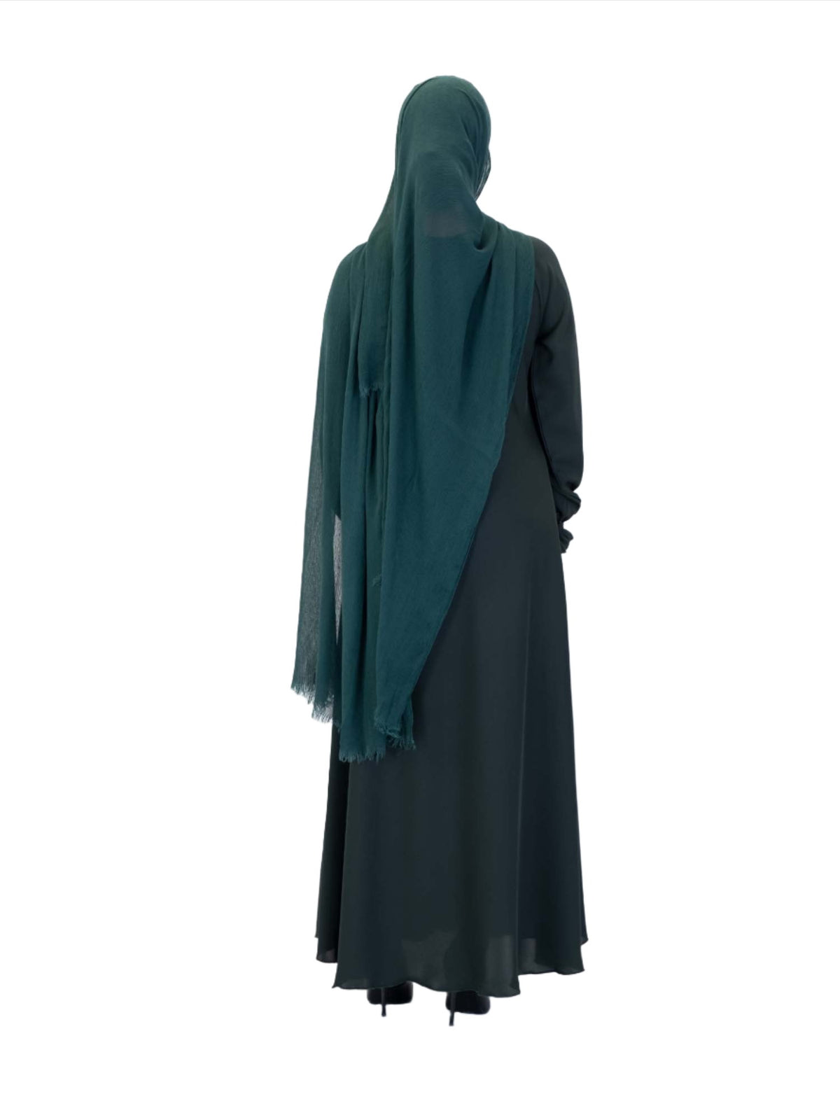 Green Side Zip Abaya, 3