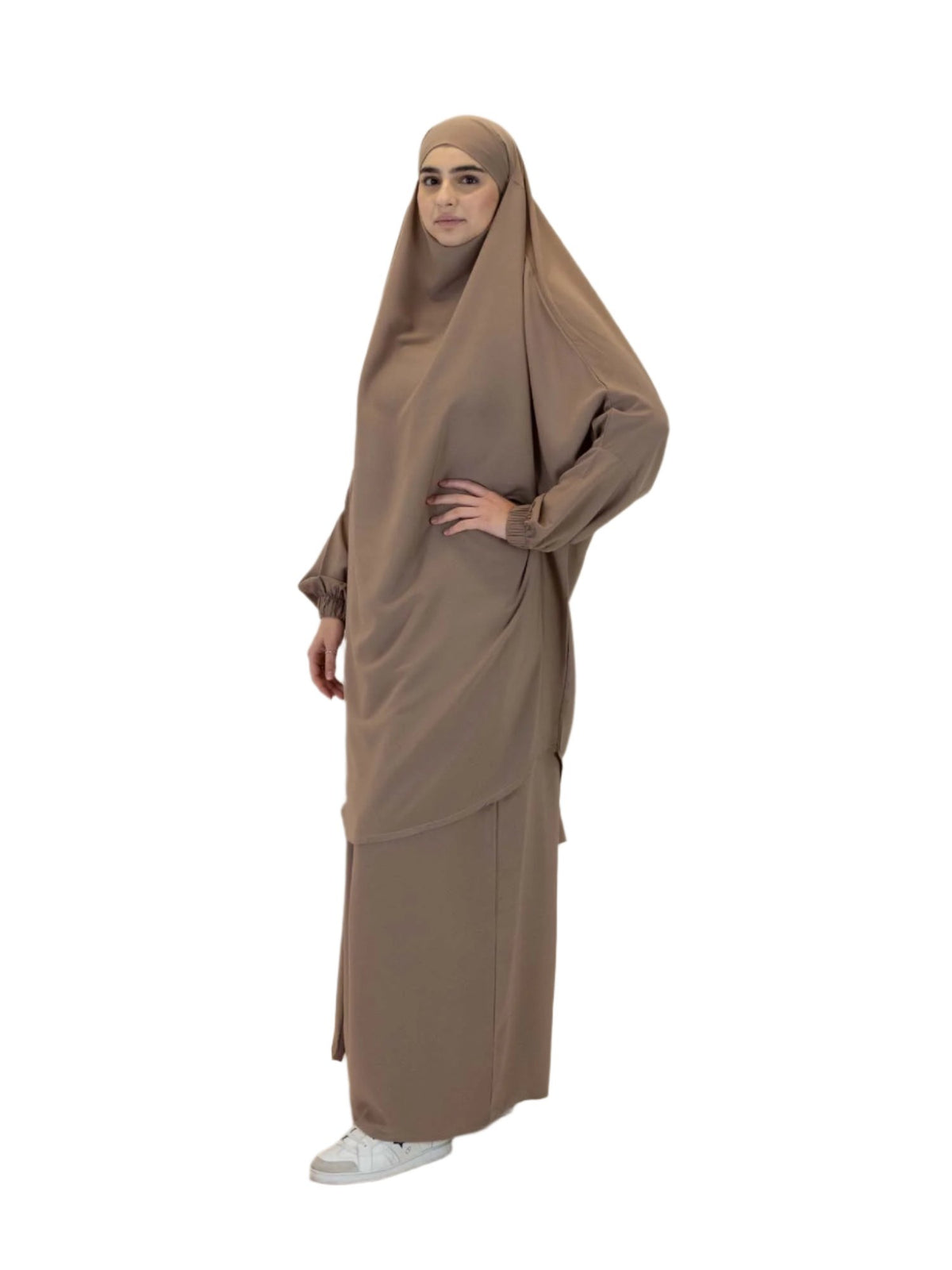 Light Brown Khimar Nosaiba, 3