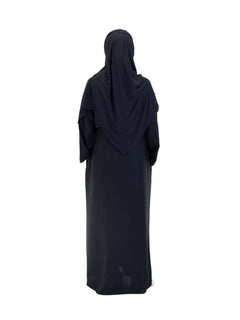 Nida One Button Abaya With Pocket - Islamic Impressions