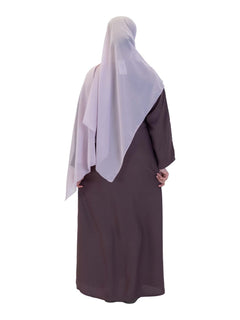 Nida One Button Abaya With Pocket - Islamic Impressions