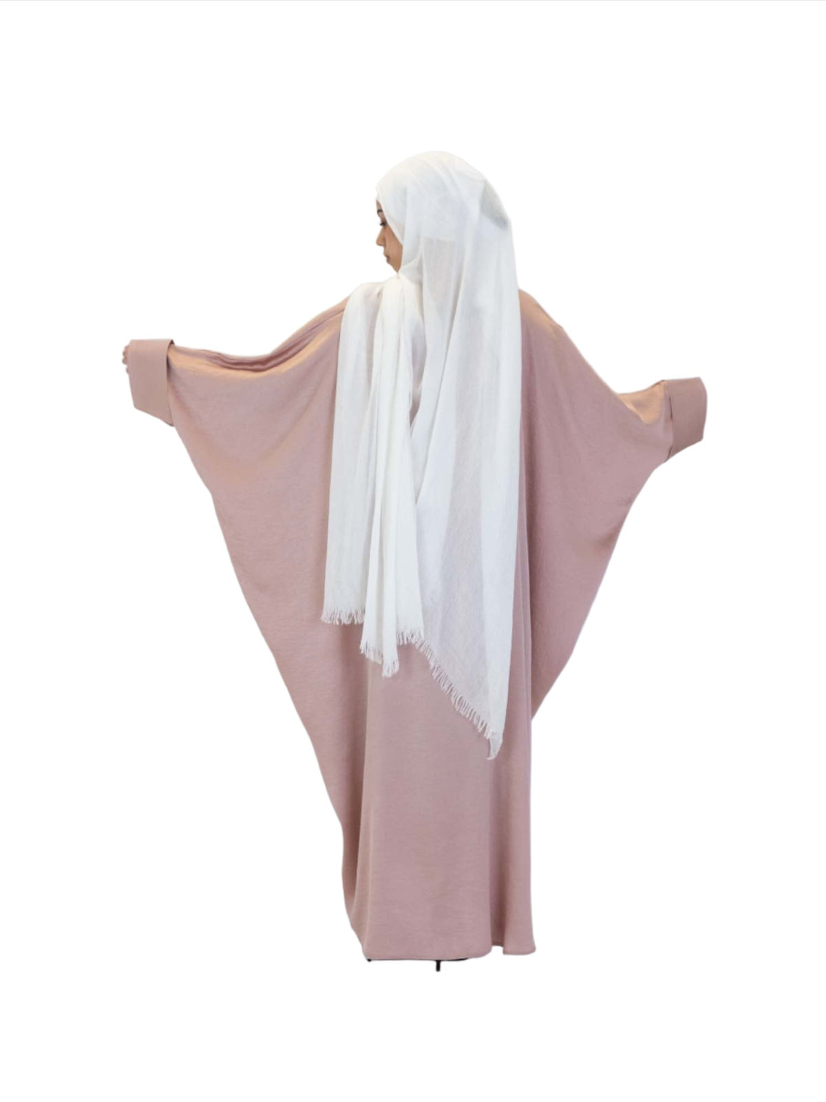 Pink Lisbon Batwing Abaya, 2