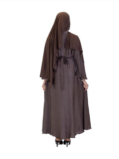 Makeba Gold Trim Abaya - Islamic Impressions