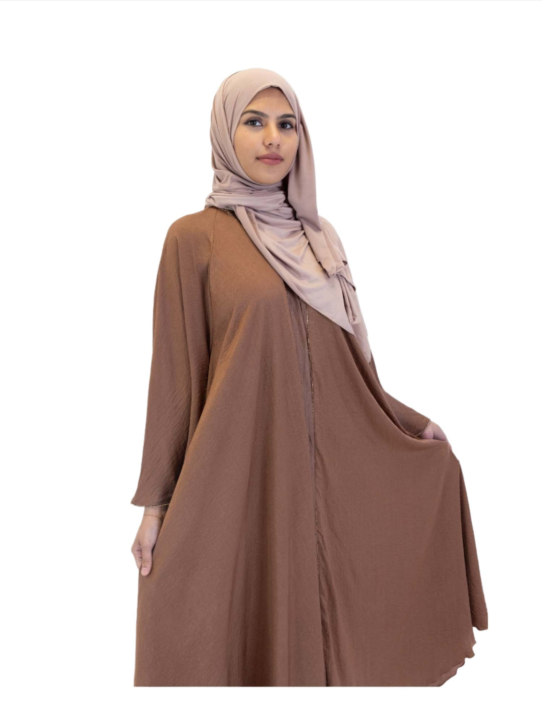 Makeba Gold Trim Abaya