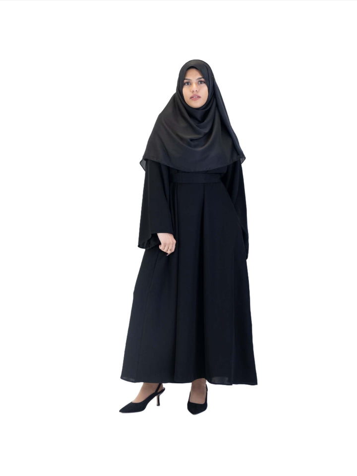 Wide Sleeve Belted Abaya