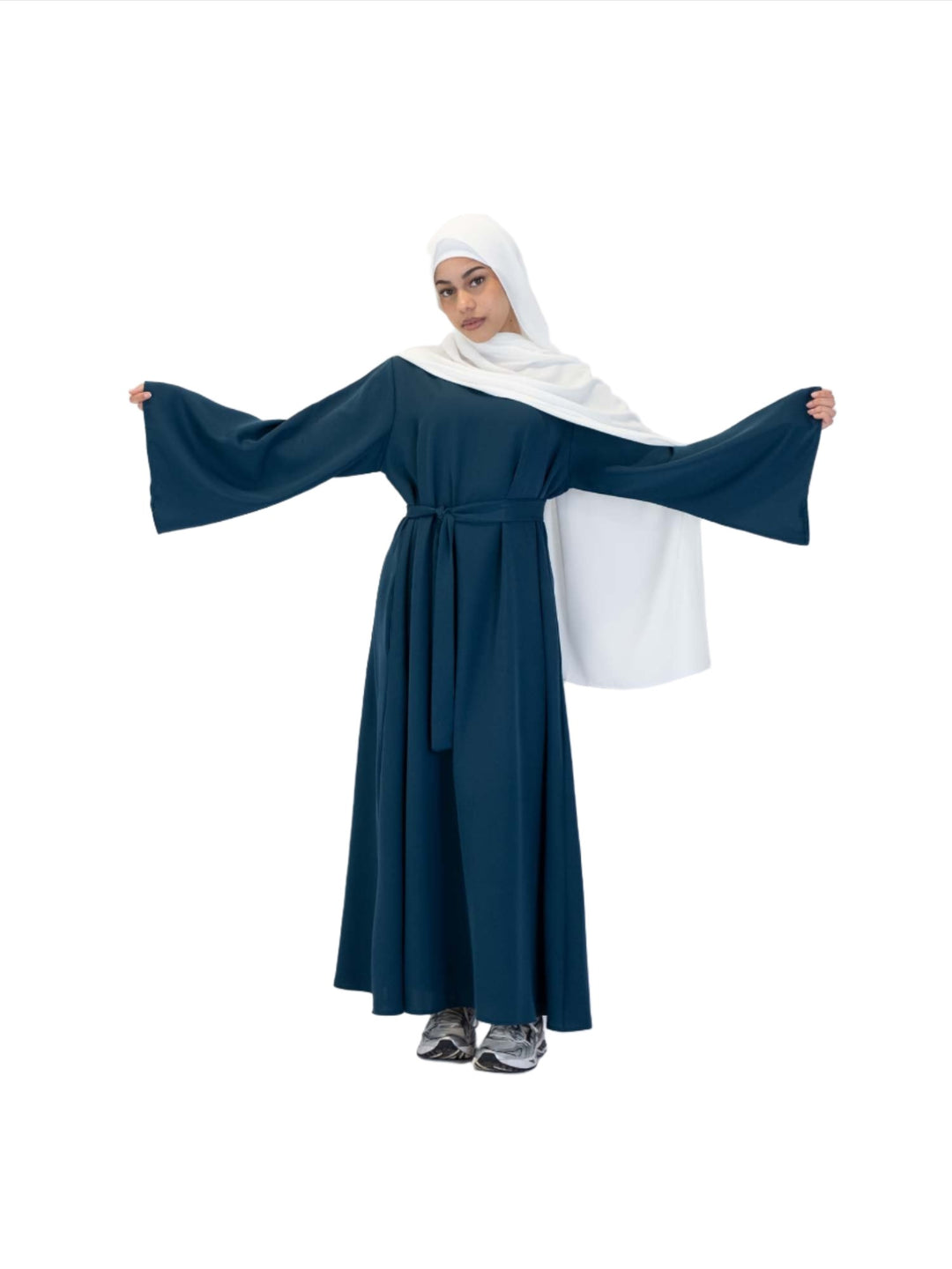 Wide Sleeve Belted Abaya