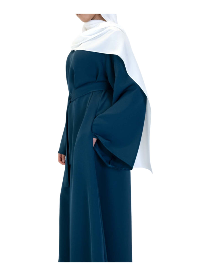 Wide Sleeve Belted Abaya