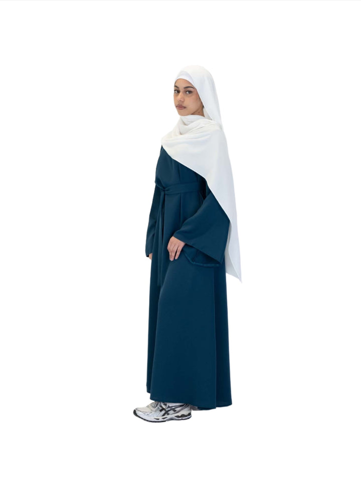 Wide Sleeve Belted Abaya