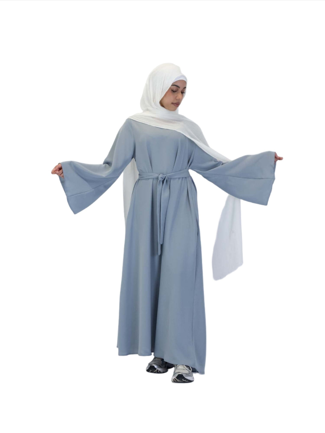 Wide Sleeve Belted Abaya