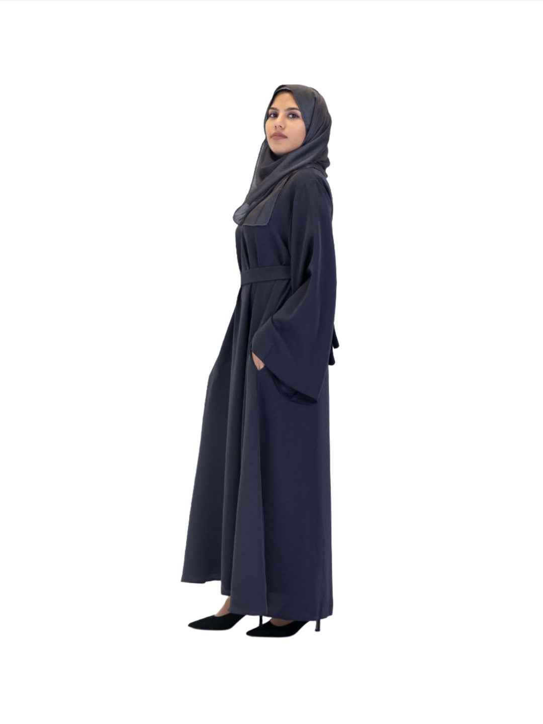 Wide Sleeve Belted Abaya