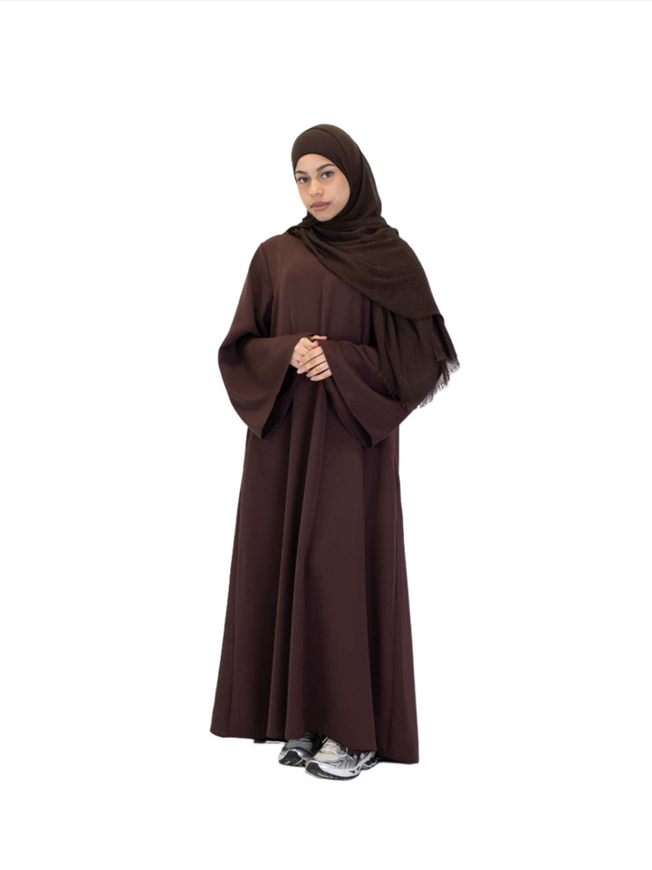 Wide Sleeve Belted Abaya