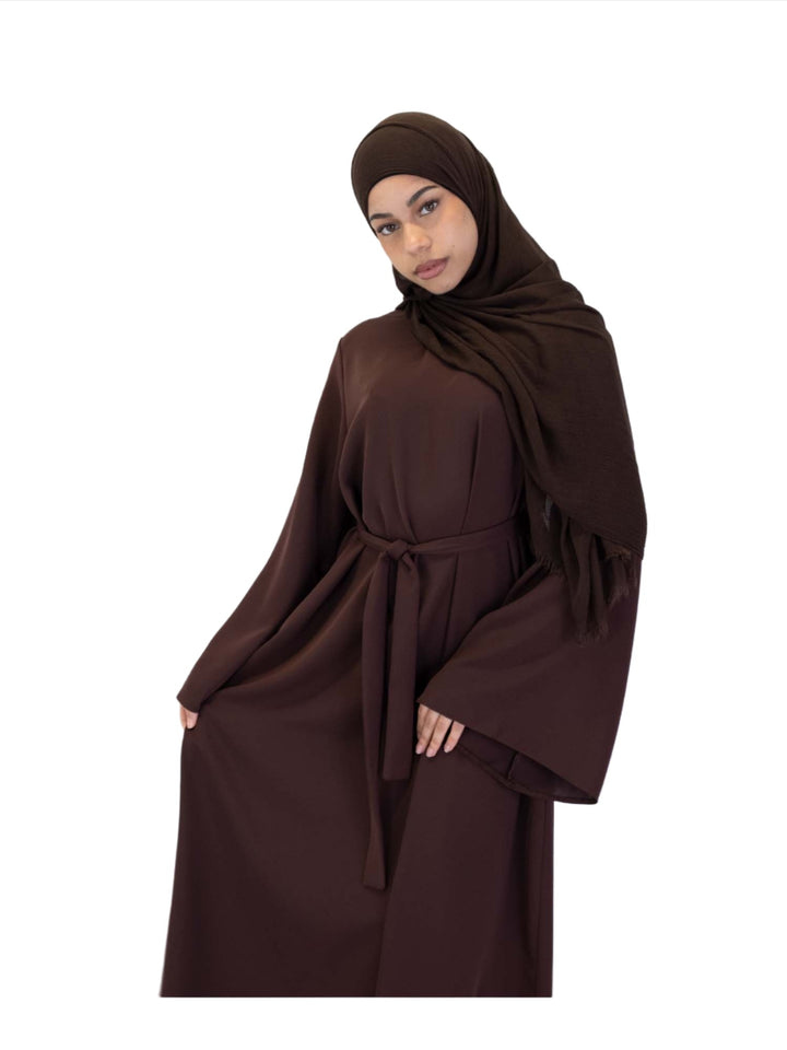 Wide Sleeve Belted Abaya