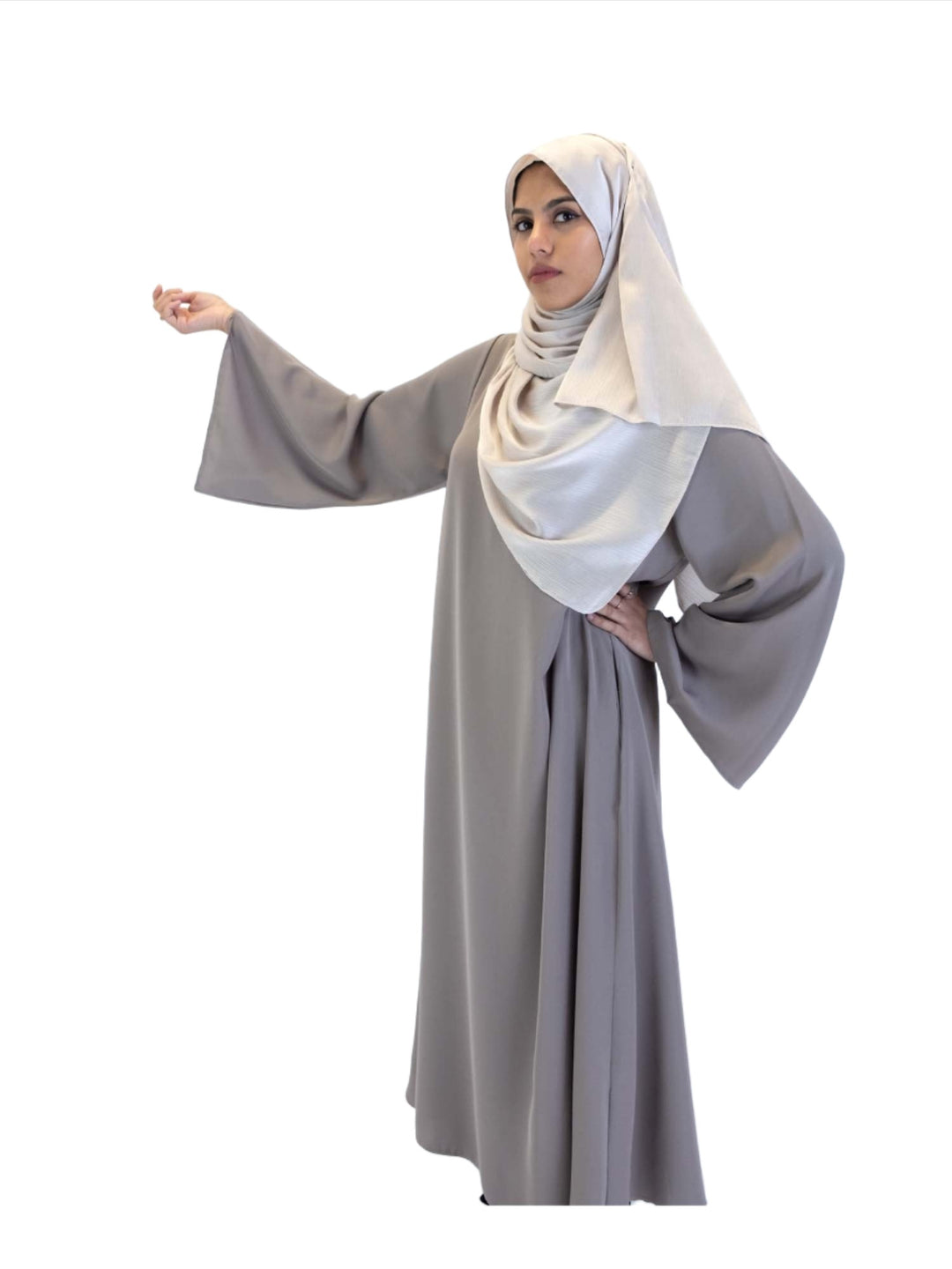 Wide Sleeve Belted Abaya