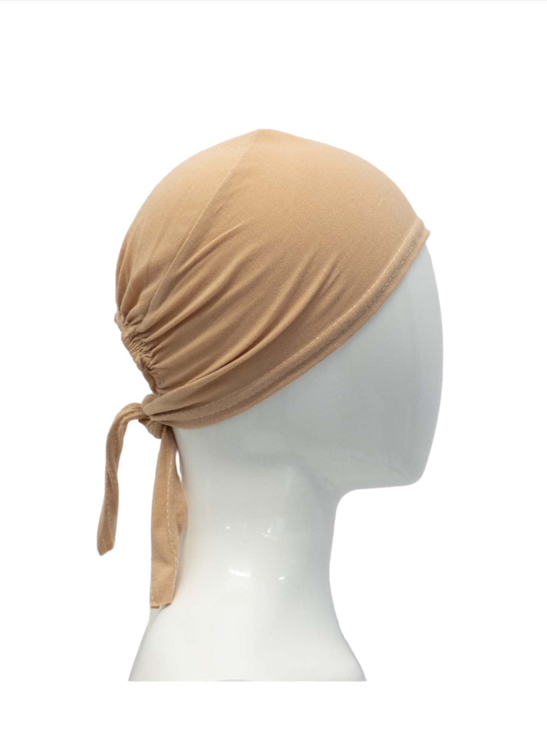 Sura Tie Back Bonnet in Beige, view 3