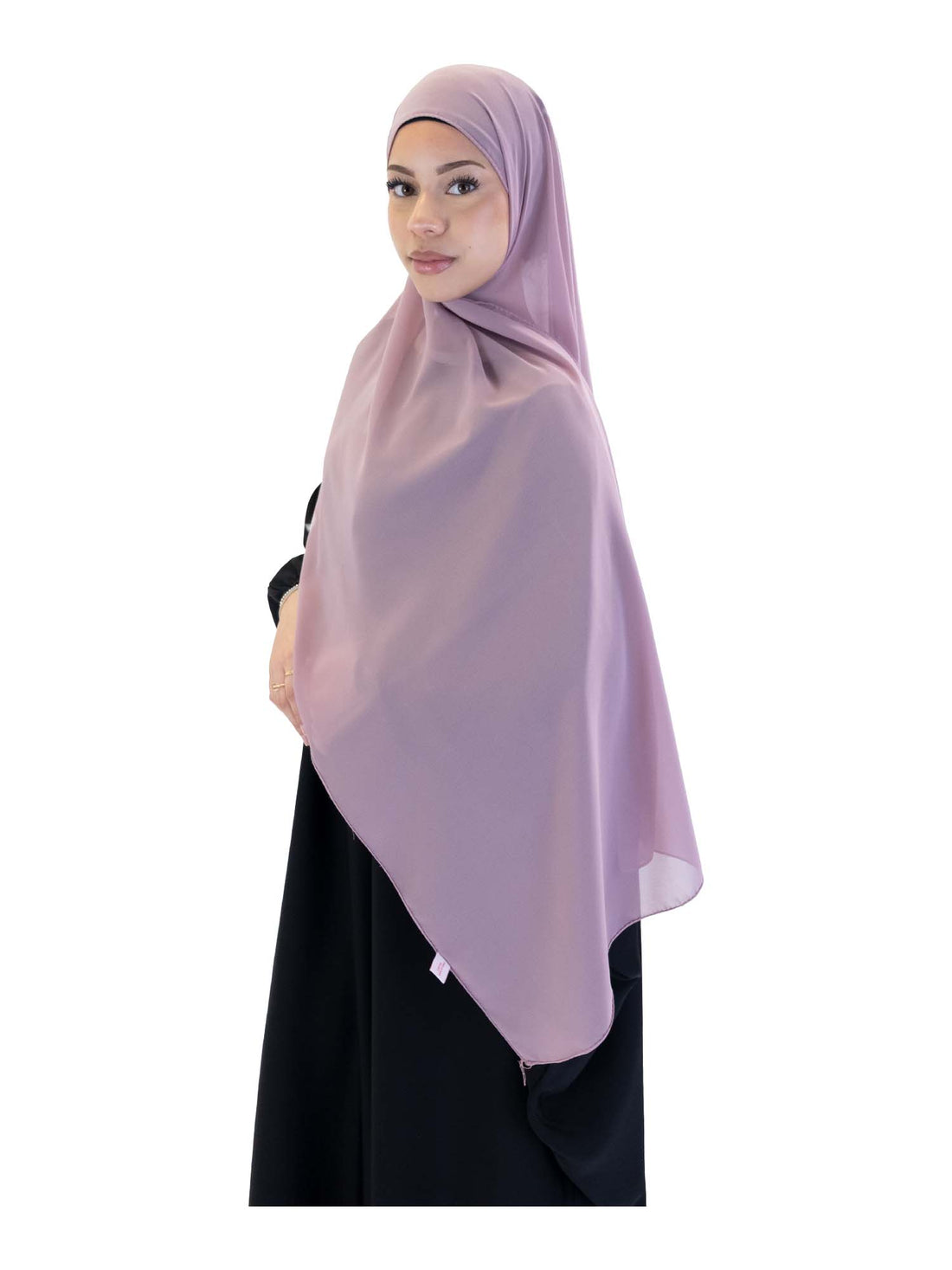 Plain Chiffon Scarf in Misty Lilac, view 1
