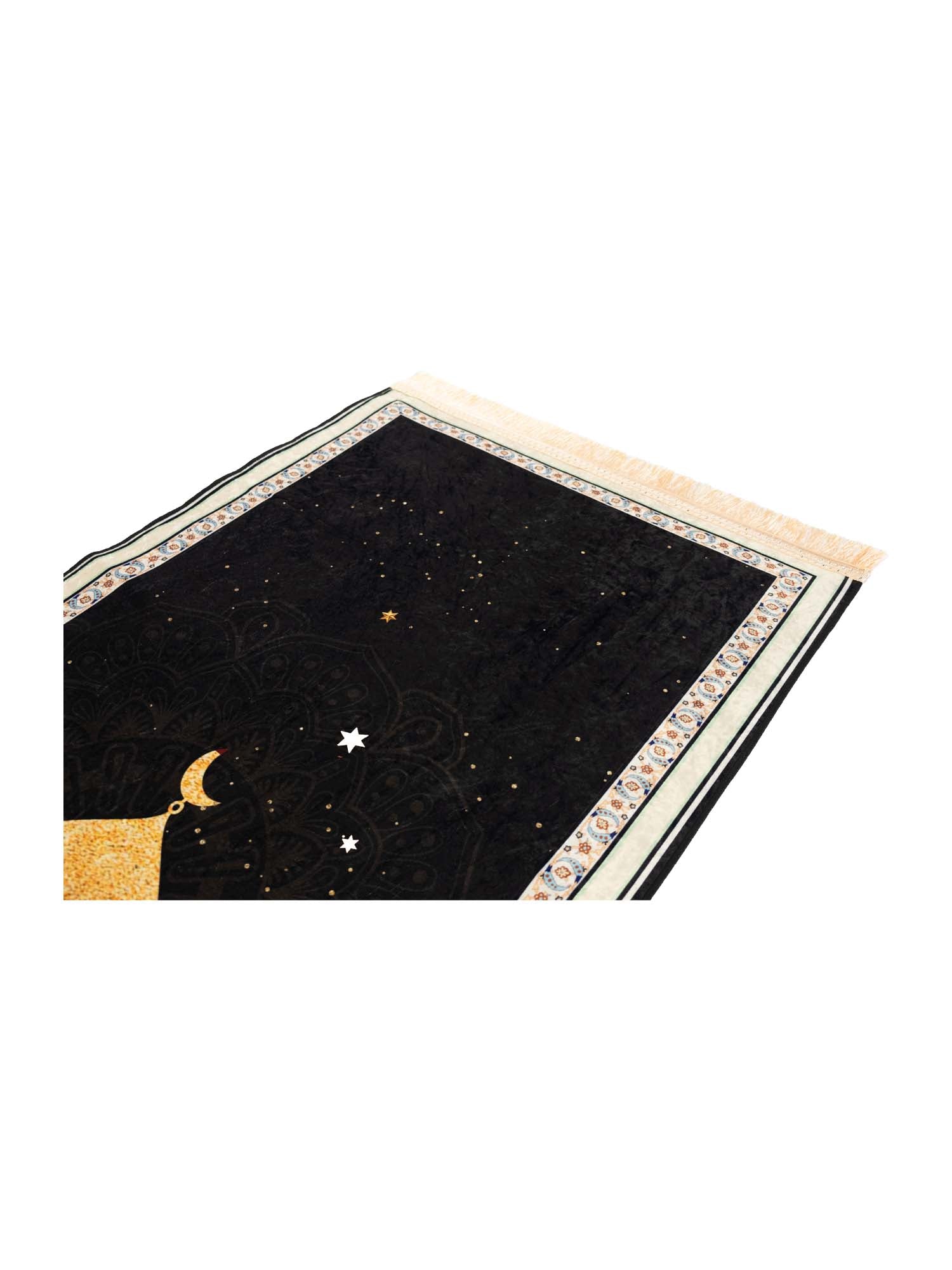Black Masjid Prayer Mat - Islamic Impressions