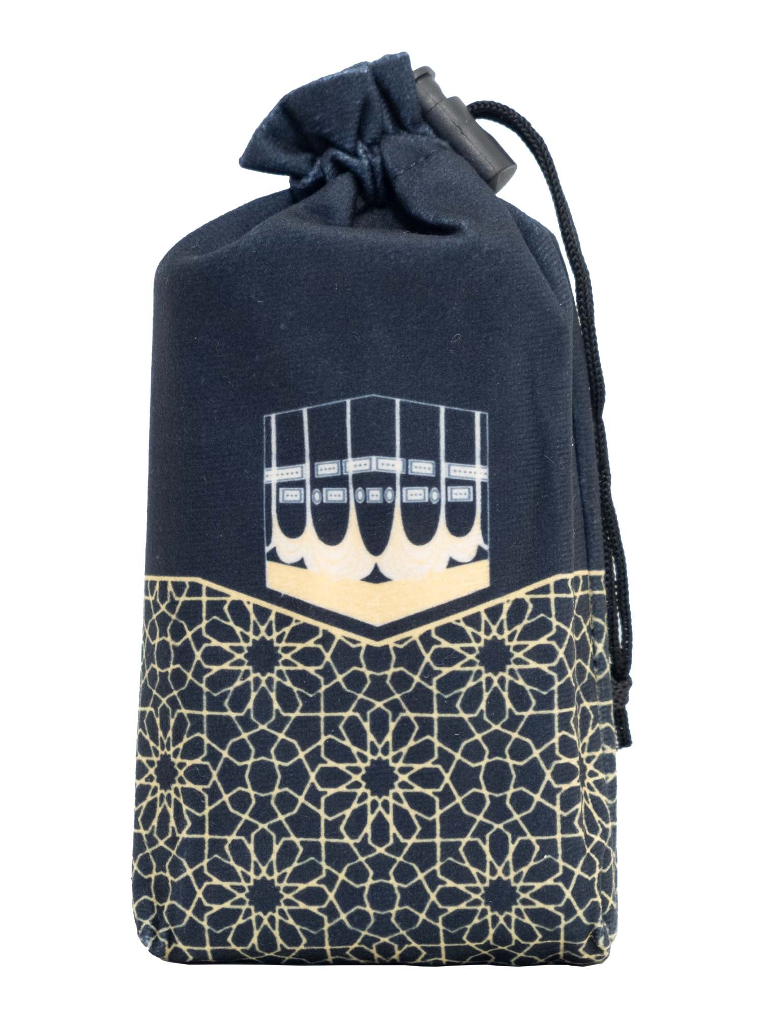 Black Pouch Travel Prayer Mat - Islamic Impressions