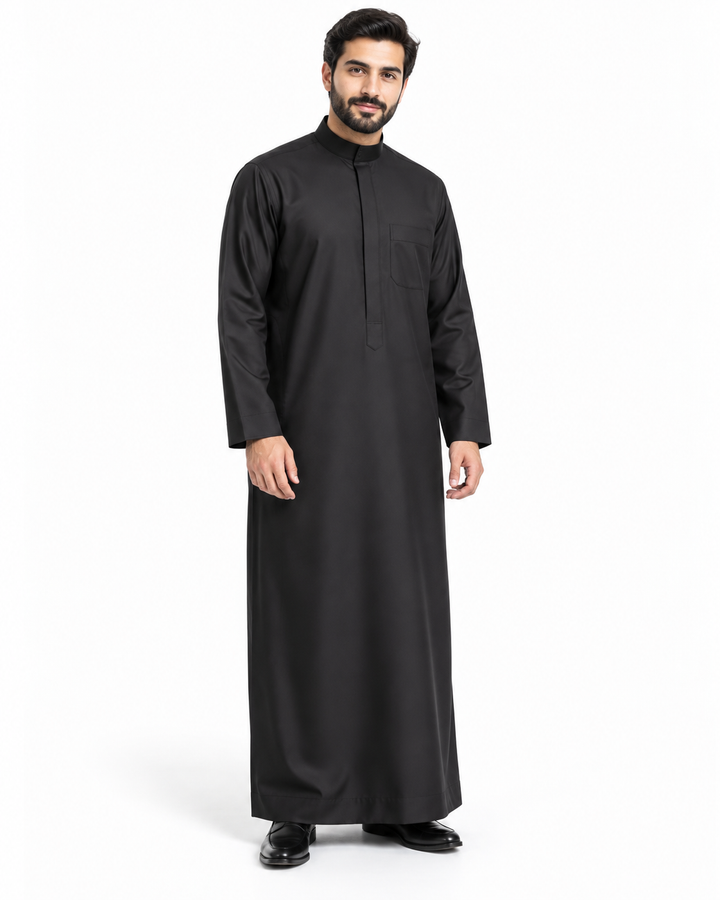 Islamic Impressions Collared Zip Thobe - Islamic Impressions