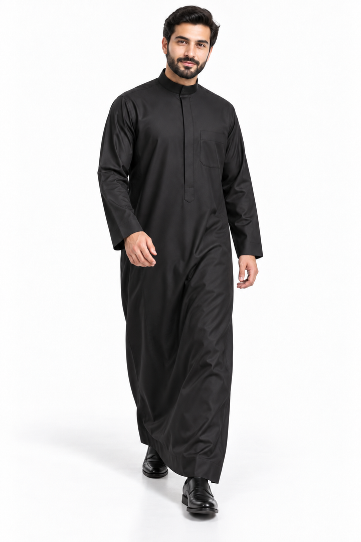 Islamic Impressions Collared Zip Thobe - Islamic Impressions