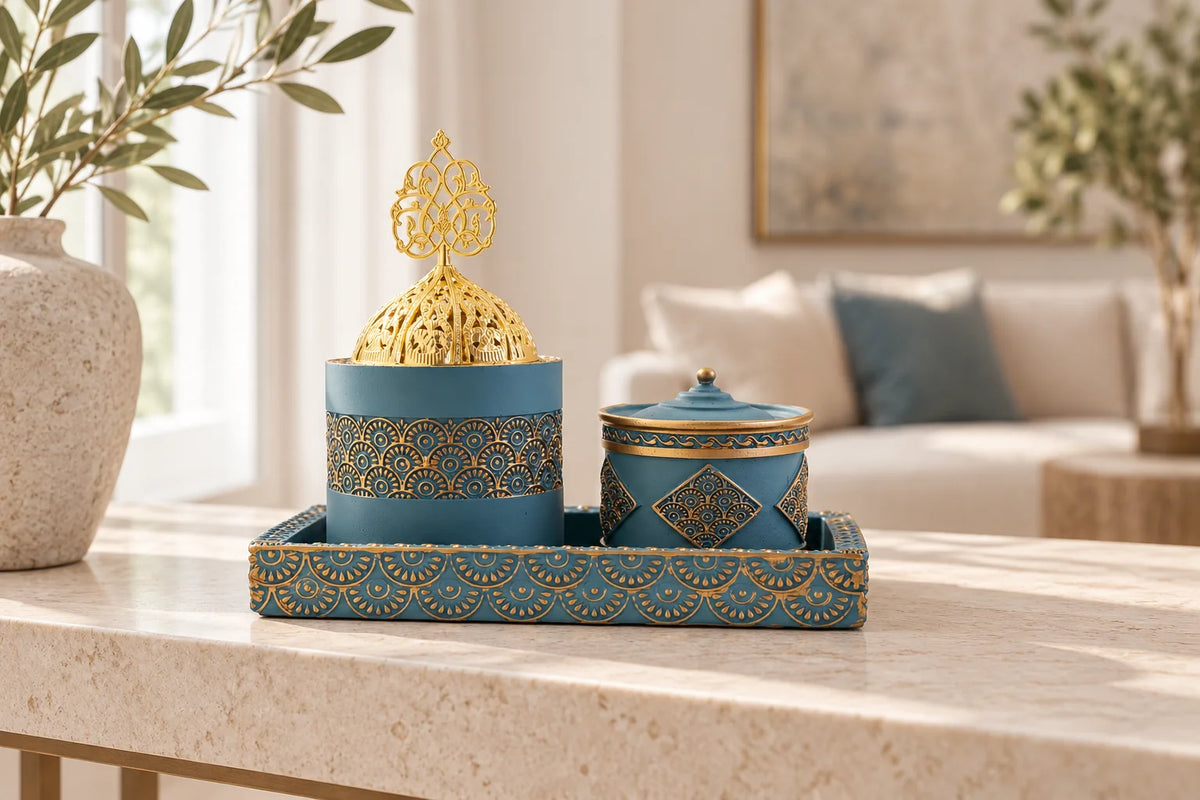 Blue finish in a living room