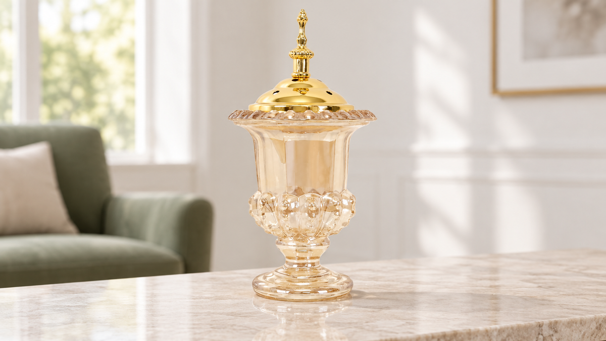 Gold finish in a living room