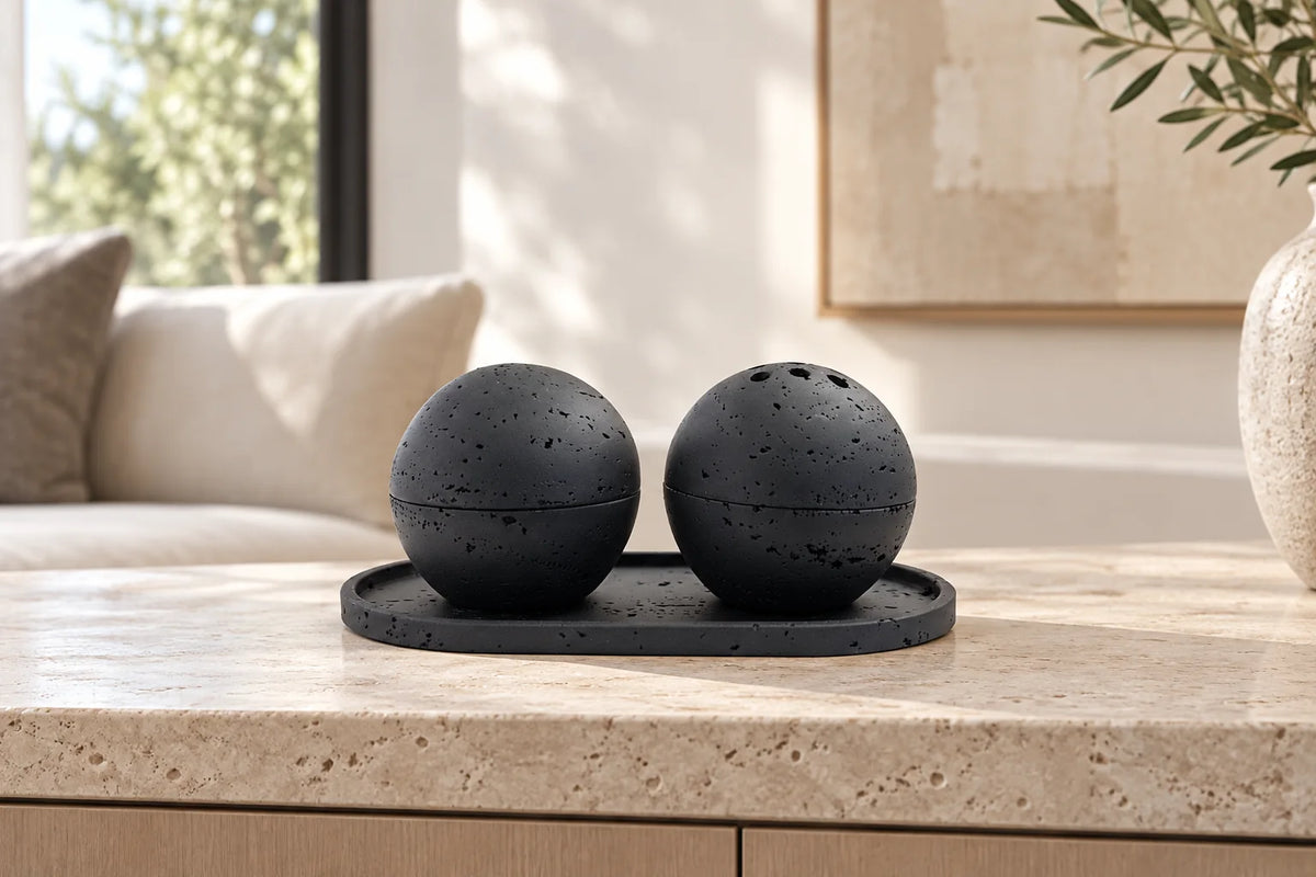 Black finish in a living room