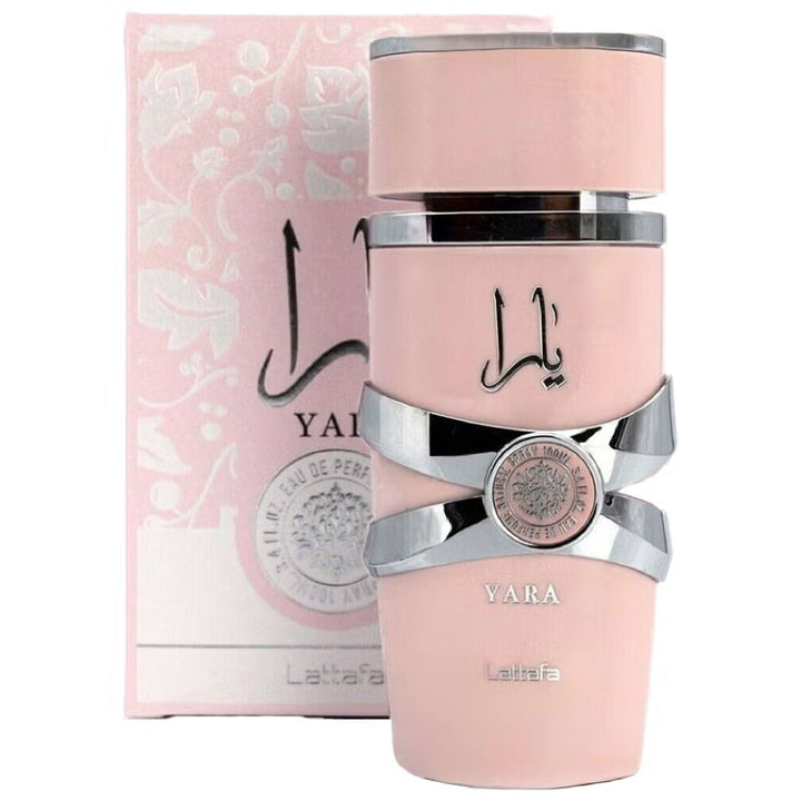 Yara by Lattafa 100ml Eau de Parfum bottle and box