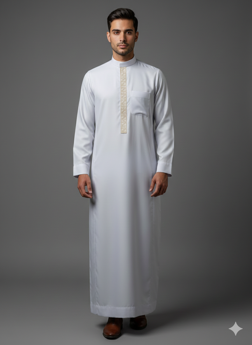 Islamic Impressions Andalus Collared Thobe - Islamic Impressions