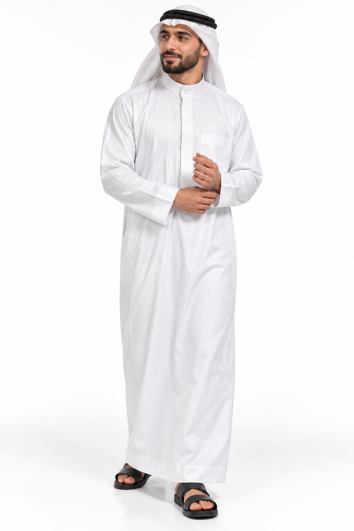 Islamic Impressions Collared Zip Thobe - Islamic Impressions